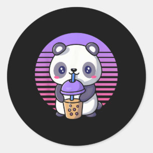 Bubble Tea Kawaii Panda Boba Ronde Sticker