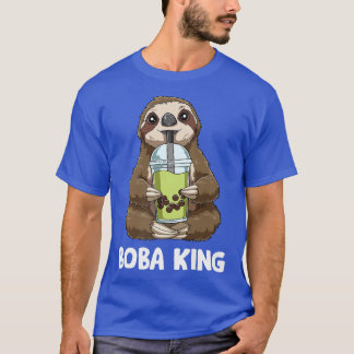 Bubble Tea King - Sloth Funny Boba Tea 469 T-shirt