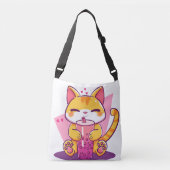 Bubble Tea Kitty Crossbody Tas (Voorkant)