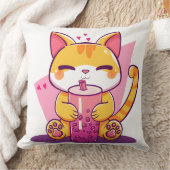 Bubble Tea Kitty Kussen (Deken)