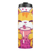 Bubble Tea Kitty Thermosbeker (Voorkant)