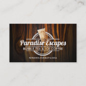 Bubble Tea logo visitekaartjes (Voorkant)