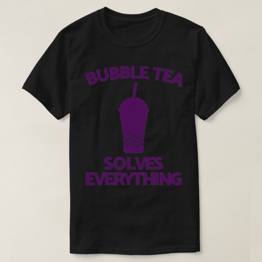 Bubble Tea lost alles op met borrelthee 3 T-shirt (Design voorkant)