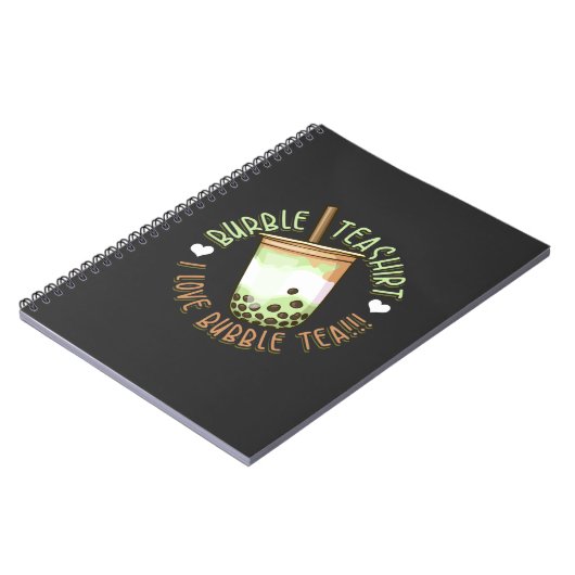 Bubble Tea Lover Boba Tea Drinker Notitieboek (Linkerzijde)