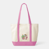Bubble Tea Loving Unicorn Tote Bag (Achterkant)
