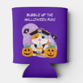 Bubble Tea met Piraat Kawaii Cat Halloween Fun Blikjeskoeler (Achterkant)