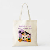 Bubble Tea met Piraten Kawaii Kat Halloween Plezie Tote Bag (Achterkant)