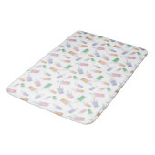 Bubble Tea Mooie Boba Patroon Pastel Kawaii Badmat (Gekanteld)