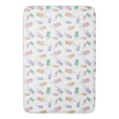 Bubble Tea Mooie Boba Patroon Pastel Kawaii Badmat (Voorkant Verticaal)