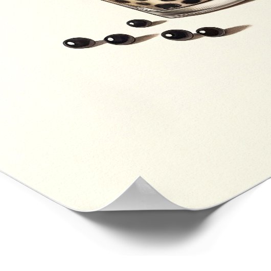 Bubble Tea Muurkunst, Boba Drank Trendy Keuken Poster (Hoek)