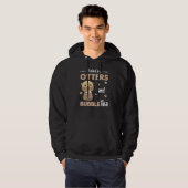 Bubble Tea otter met chocolade-cute-dieren Hoodie (Voorkant volledig)