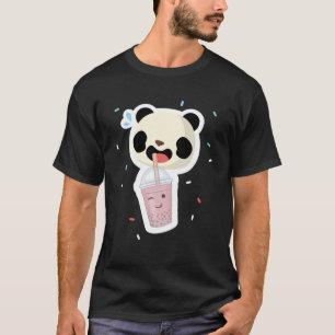 Bubble Tea Panda Boba Thee Leuke Dierlijke Ijs T T-shirt