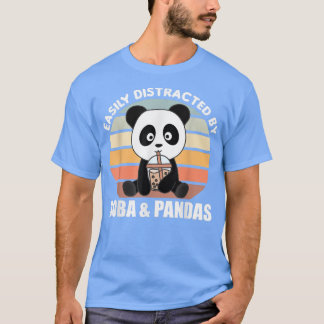 Bubble Tea Panda Chocolate Sweet Animals Boba  T-shirt