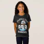 Bubble Tea Panda Gift Girls Boba Tea Bubble Tea T-shirt (Voorkant volledig)