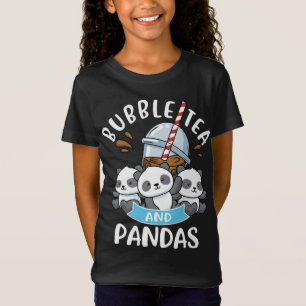 Bubble Tea Panda Gift Girls Boba Tea Bubble Tea T-shirt
