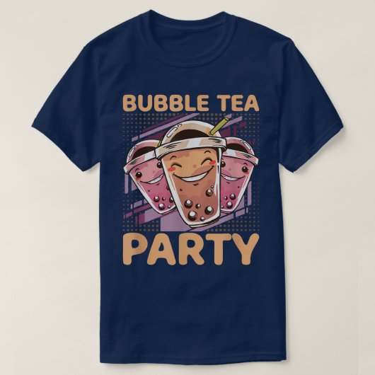 Bubble Tea Party Funny Boba Tea Kawaii T-shirt (Design voorkant)
