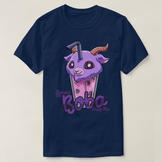 Bubble Tea Pastel Gothic Nu Gothic - Kawaii Bubble T-shirt (Design voorkant)