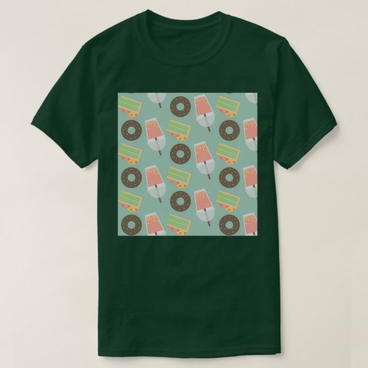 Bubble Tea Pattern 8 T-shirt (Design voorkant)