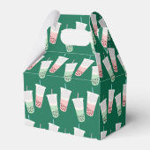 Bubble Tea Pattern Bedankdoosjes (Achterkant)