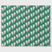 Bubble Tea Pattern Cadeaupapier (Vlak)