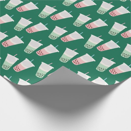 Bubble Tea Pattern Cadeaupapier (Hoek)