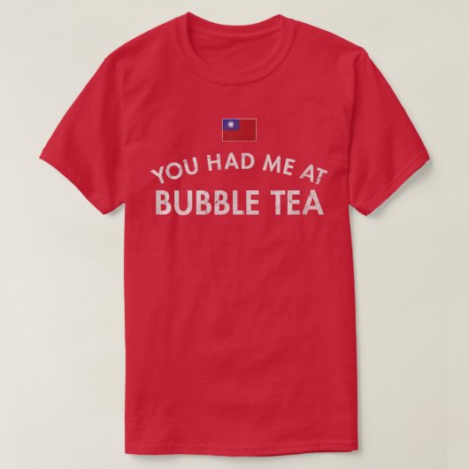 Bubble Tea Pearl Milk Tapioca Boba Chinese Taiwan T-shirt (Design voorkant)