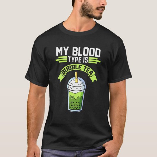 Bubble Tea Pearl Tea T-shirt (Voorkant)