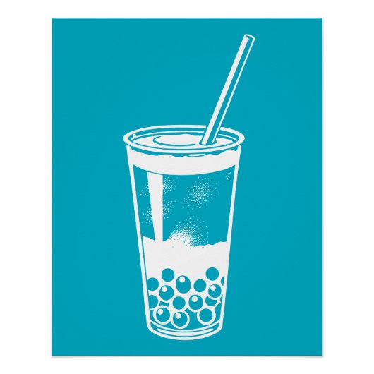 Bubble tea perfect poster (Voorkant)