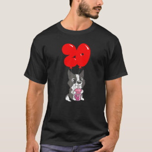 Bubble Tea Puppy 20e Verjaardag Kinder Ballon Onde T-shirt