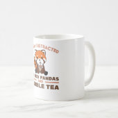 Bubble Tea Red Panda Chocolate Cute Animals Boba Koffiemok (Voorkant rechts)