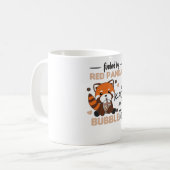 Bubble Tea Red Panda Chocolate Cute Animals Boba Koffiemok (Voorkant links)