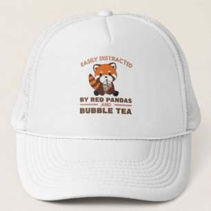 Bubble Tea Red Panda Chocolate Cute Animals Boba Trucker Pet