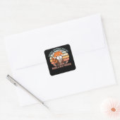 Bubble Tea Red Panda Chocolate Cute Animals Boba Vierkante Sticker (Envelop)