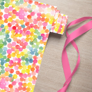Bubble Tea Regenboog Roze Oranje Groen Schattig Cadeaupapier