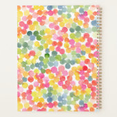 Bubble Tea Regenboog Roze Sinaasappel Groen CUSTOM Planner (Achterkant)