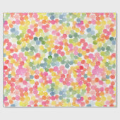 Bubble Tea Regenboog Roze Sinaasappel Groen Schatt Cadeaupapier (Vlak)