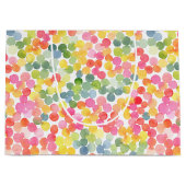 Bubble Tea Regenboog Roze Sinaasappel Groen Schatt Groot Cadeauzakje (Voorkant)