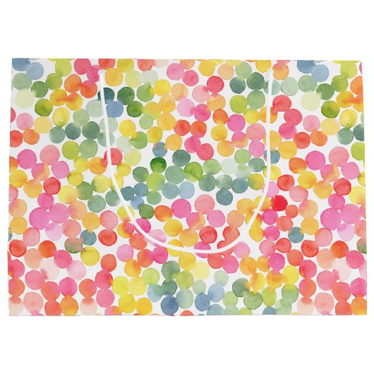 Bubble Tea Regenboog Roze Sinaasappel Groen Schatt Groot Cadeauzakje (Achterkant)