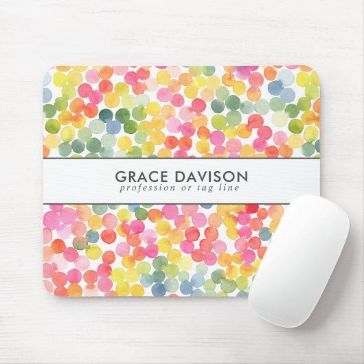 Bubble Tea Regenboog Roze Sinaasappel Groen Schatt Muismat (Met muis)