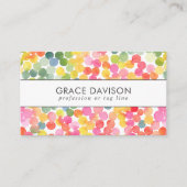 Bubble Tea Regenboog Roze Sinaasappel Groen Visitekaartje (Voorkant)