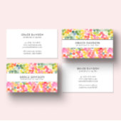 Bubble Tea Regenboog Roze Sinaasappel Groen Visitekaartje