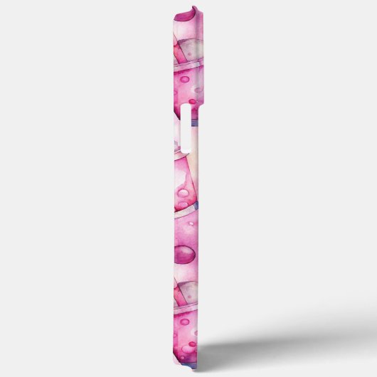 Bubble tea roze paarse waterverf Naam Case-Mate iPhone Case (Achterkant / Rechts)