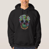 Bubble Tea Skull Mannen Boba Tea Gift Bubble Tea Hoodie (Voorkant)