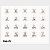Bubble Tea Sloth Chocolate Cute Animals Boba Ronde Sticker (Vel)