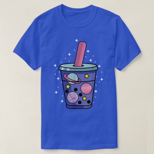 Bubble Tea Space Boba Tea Lover T-shirt (Design voorkant)