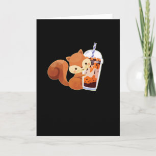 Bubble Tea Squirrel Kaart