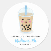 Bubble Tea Sticker Label