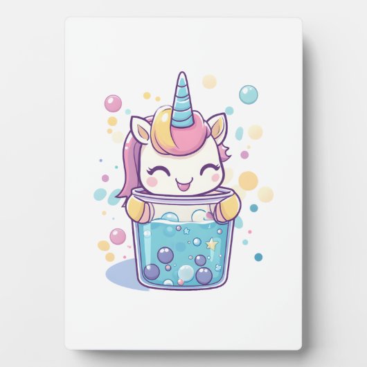 Bubble Tea Unicorn (1) Fotoplaat (voorkant)