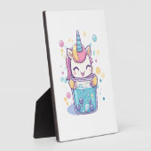 Bubble Tea Unicorn (1) Fotoplaat (Zijkant)