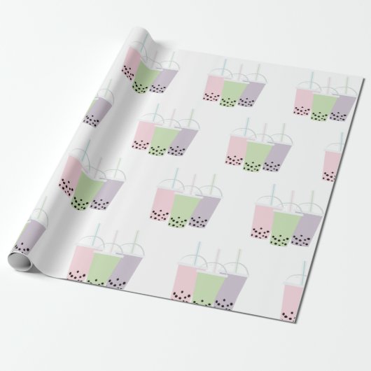 Bubble Teas Cadeaupapier (Uitgerold)